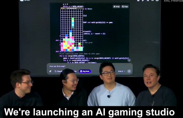 Elon Musk annuncia la creazione di uno studio di videogiochi basato sull’IA con xAI e lancia Grok 3